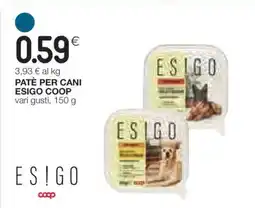 Coop PATÈ PER CANI ESIGO COOP offerta