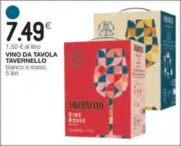 Coop Vino da Tavola Tavernello offerta