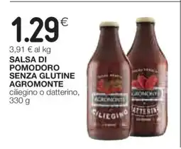 Coop Salsa di Pomodoro Senza Glutine Agromonte offerta