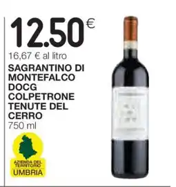 Coop SAGRANTINO DI MONTEFALCO DOCG COLPETRONE TENUTE DEL CERRO offerta