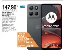 Coop SMARTPHONE MOTO G15 8+256 MOTOROLA offerta