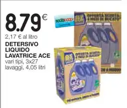 Coop DETERSIVO LIQUIDO LAVATRICE ACE offerta
