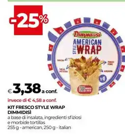 Coop KIT FRESCO STYLE WRAP DIMMIDISI offerta