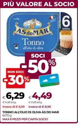 Coop Tonno all'olio di oliva As do Mar offerta
