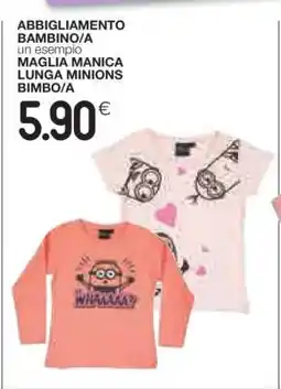 Coop MAGLIA MANICA LUNGA MINIONS BIMBO/A offerta