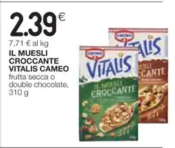 Coop IL MUESLI CROCCANTE VITALIS CAMEO offerta