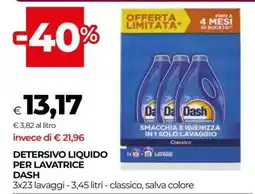 Coop DETERSIVO LIQUIDO PER LAVATRICE DASH offerta