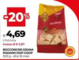 Coop BOCCONCINI GRANA PADANO DOP COOP offerta