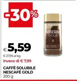 Coop Caffè Solubile Nescafé Gold offerta