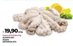 Coop Polpo Decongelato offerta