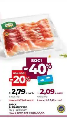 Coop Speck Alto Adige IGP offerta