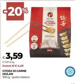 Coop Gyoza di Carne Mulan offerta