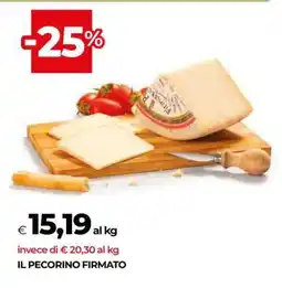 Coop IL PECORINO FIRMATO offerta