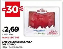 Coop CARPACCIO DI BRESAOLA DEL ZOPPO offerta