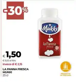 Coop LA PANNA FRESCA MUKKI offerta