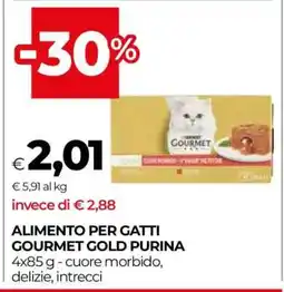 Coop ALIMENTO PER GATTI GOURMET GOLD PURINA offerta