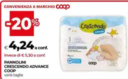 Coop PANNOLINI CRESCENDO ADVANCE COOP offerta
