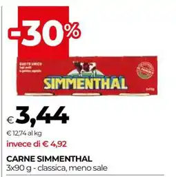 Coop CARNE SIMMENTHAL offerta