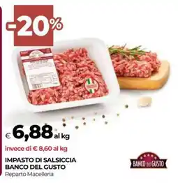 Coop IMPASTO DI SALSICCIA BANCO DEL GUSTO offerta