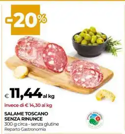 Coop SALAME TOSCANO SENZA RINUNCE offerta