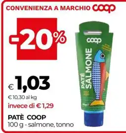 Coop PATÈ COOP offerta
