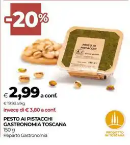 Coop PESTO AI PISTACCHI GASTRONOMIA TOSCANA offerta