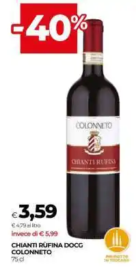 Coop CHIANTI RÙFINA DOCG COLONNETO offerta