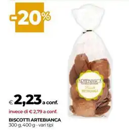 Coop Biscotti Artebianca offerta