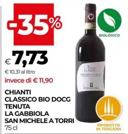 Coop CHIANTI CLASSICO BIO DOCG TENUTA LA GABBIOLA SAN MICHELE A TORRI offerta