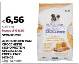 Coop ALIMENTO PER CANI CROCHETTE MONOPROTEIN SPECIAL DOG EXCELLENCE MONGE offerta
