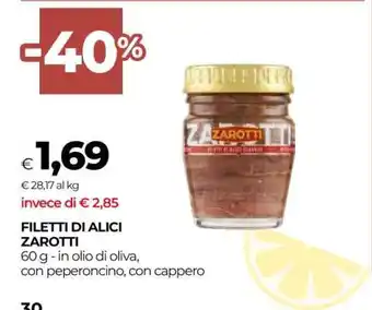 Coop FILETTI DI ALICI ZAROTTI offerta