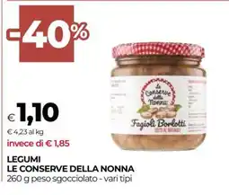 Coop LEGUMI LE CONSERVE DELLA NONNA offerta