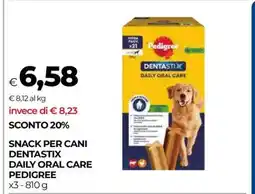 Coop SNACK PER CANI DENTASTIX DAILY ORAL CARE PEDIGREE offerta