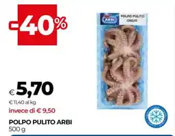 Coop POLPO PULITO ARBI offerta