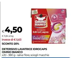 Coop Detersivo Lavatrice Idrocaps Omino Bianco offerta