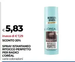 Coop SPRAY ISTANTANEO RITOCCO PERFETTO PER RADICI L’ORÉAL offerta