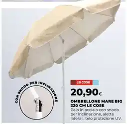 Coop OMBRELLONE MARE BIG 220 CM LE COSE offerta