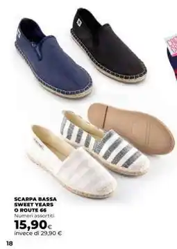 Coop SCARPA BASSA SWEET YEARS O ROUTE 66 offerta