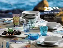 Coop SERVIZIO TAVOLA 18 PEZZI NETTUNO offerta