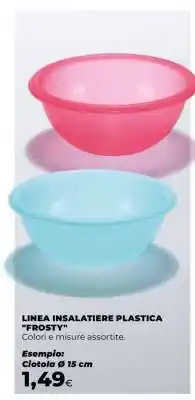 Coop LINEA INSALATIERE PLASTICA FROSTY offerta