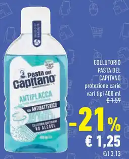 Conad Superstore Collutorio pasta del capitano protezione carie vari tipi offerta