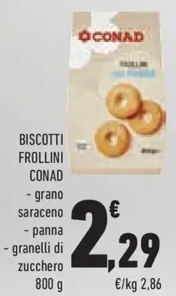 Conad Superstore Biscotti frollini conad - grano saraceno offerta