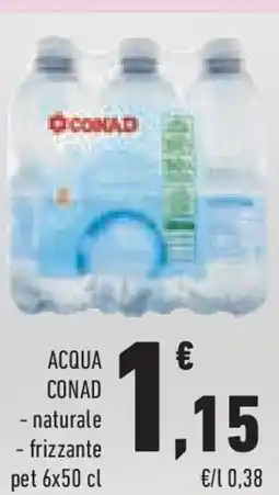Conad Superstore Acqua conad - naturale -frizzante pet offerta