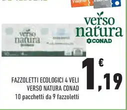 Conad Superstore Fazzoletti ecologici 4 veli verso natura conad 10 pacchetti da 9 fazzoletti offerta