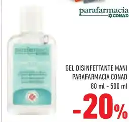 Conad Superstore Gel disinfettante mani parafarmacia conad offerta