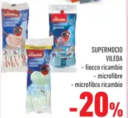 Conad Superstore Supermocio vileda - fiocco ricambio - microfibre - microfibra ricambio offerta