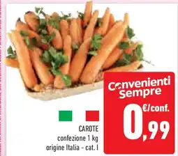 Conad Superstore Carote confezione origine italia - cat. i offerta