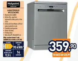 Unieuro Hotpoint LAVASTOVIGLIE HFC3C26CWX offerta