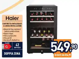 Unieuro Haier CANTINETTA HWS42GDAU1 A LIBERA INSTALLAZIONE offerta