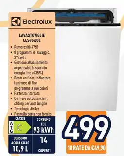 Unieuro Electrolux LAVASTOVIGLIE EES48400L offerta